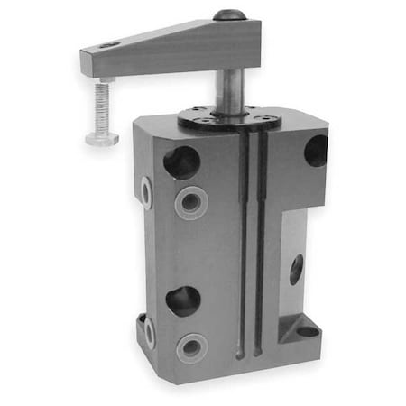 Pneumatic Swing Clamp,LH Swing,80 Lb