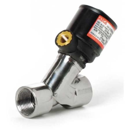 RedHat Angle Body Piston Valve,SS,NC,3/4 In
