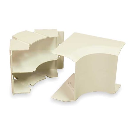 Internal Elbow Raceway, 40N2 Series, 1 Channel, 4 in W, 2 in H, 4-1/2 in L, White