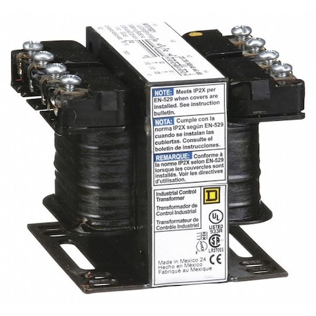 Control Transformer, 50 VA, Not Rated, 120V AC, 240/480V AC