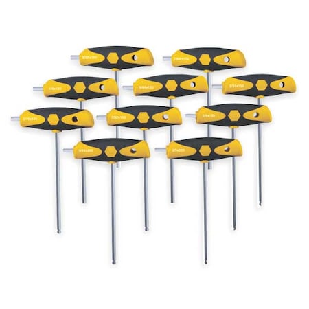 10 Piece SAE T-Shape Hex Key Set, 54097