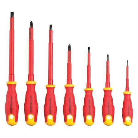 Insulated Screwdriver Set,7 pcs