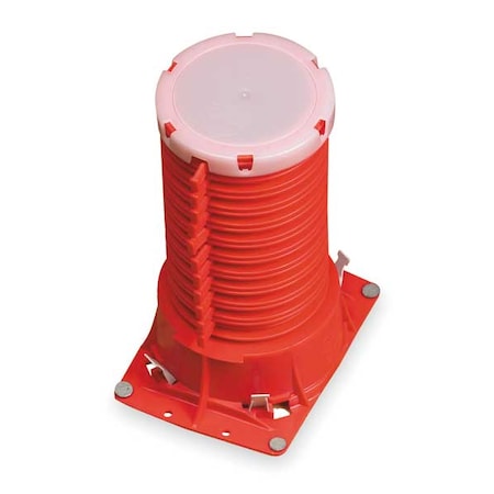 Pipe Cast-In,2 In.,For Plastic Pipe