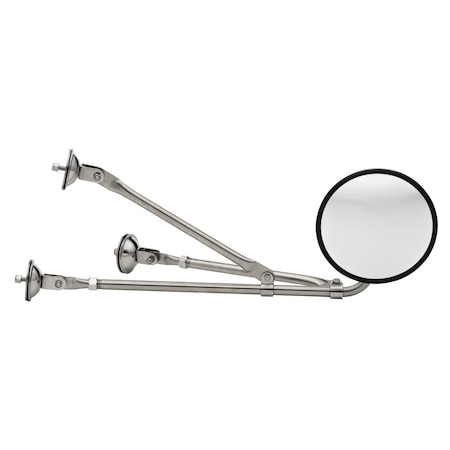 Fender Mount Mirror, Stainless Steel