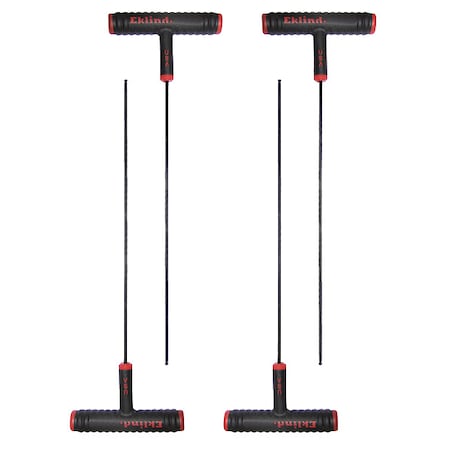 SAE Plain Ball Hex Key Hex Key, 5/16" Tip Size, 9 in Long, 5 in Short, 2 PK