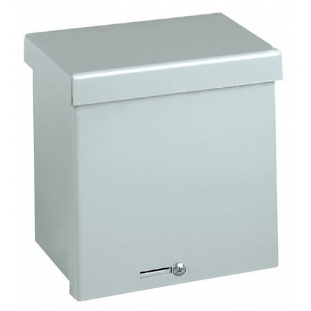 Padlockable Hasp Electrical Enclosures, 18 in H, 6 in D, 18 in W, 3R, Steel