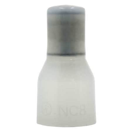 Crimp Wire Connector, 12 AWG Max, Clear, Nylon Insulation, 600 V, 1000 PK