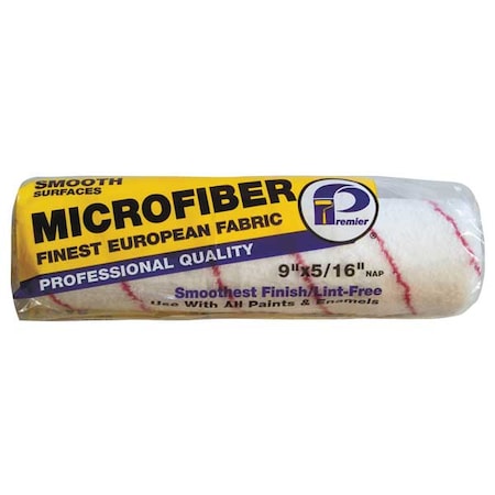 9" Paint Roller Cover, 5/16" Nap, Microfiber