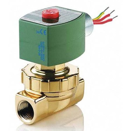Solenoid Valve, 2-Way, 2-Position, Normally Closed, 3/8 in Pipe Size, 120V AC, Diaphragm, Piston
