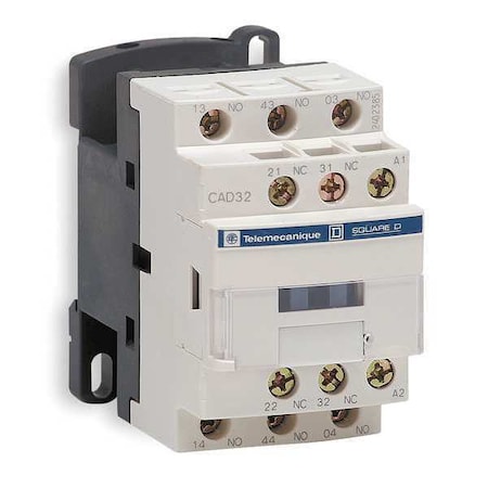IEC Control Relay,5NO,24VAC,10A