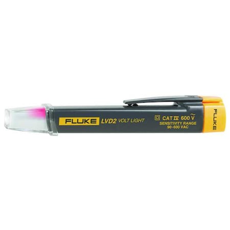 Voltage Detector, 90 to 600V AC, 5 1/2 in Length, Visual Indication, CAT IV 600V Safety Rating