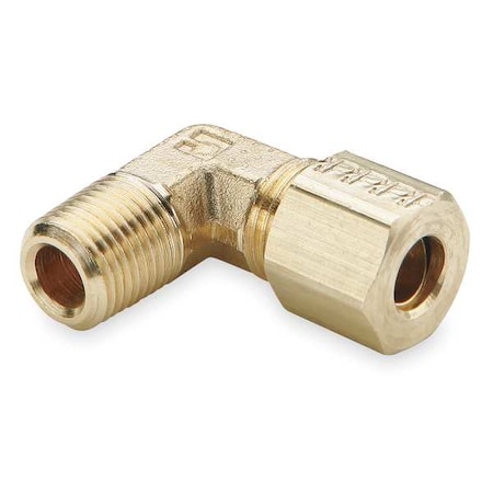 5/8" Compression x 3/8" MNPT Brass 90 Degree Elbow 10PK