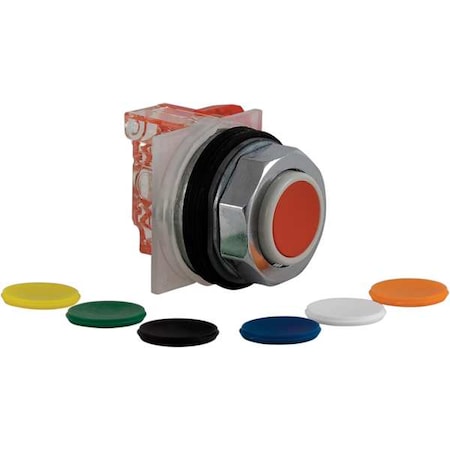 Push Button Operator, Flush, Momentary Action, Not Applicable Release, Non-Illuminated