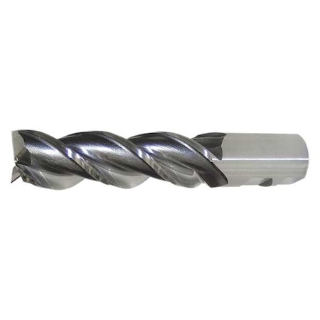 3-Flute PM+ HSS-E Square CC Single High-Helix End Mill Cleveland PM-539R Bright 5/8x5/8x2-1/2x4-5/8