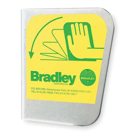 SS Eyewash Handle/Label Assembly