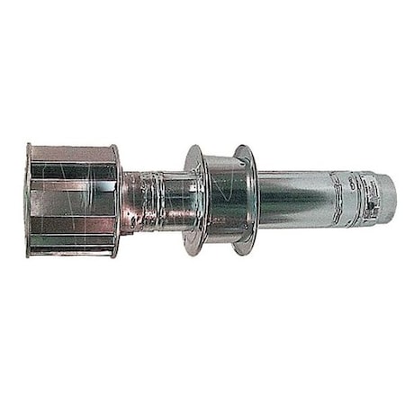 Side Wall Venting Kit For Dayton Infrared Tube Heaters, 4 in Dia, 29 in L, Galvanized Steel