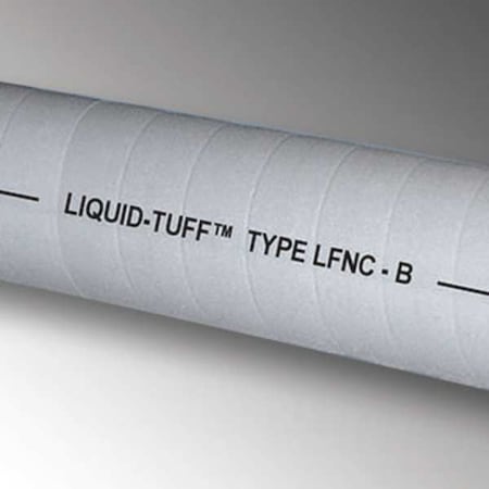 Liquid-Tight Corrugated Conduit, 3/4 in Trade Size, 100 ft, 4-1/2 in Bend, PVC, Gray