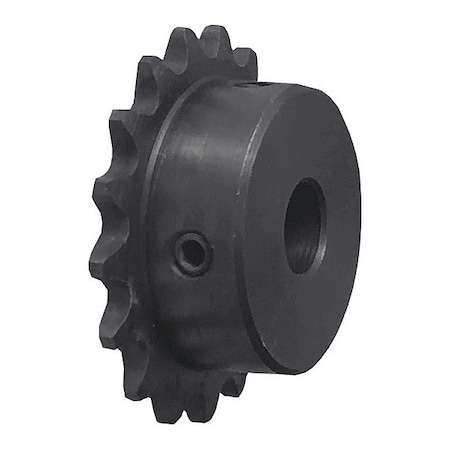 Single Strand Sprocket, Fixed, 35 Chain Size, 1/2 Bore Dia., 19 # of Teeth