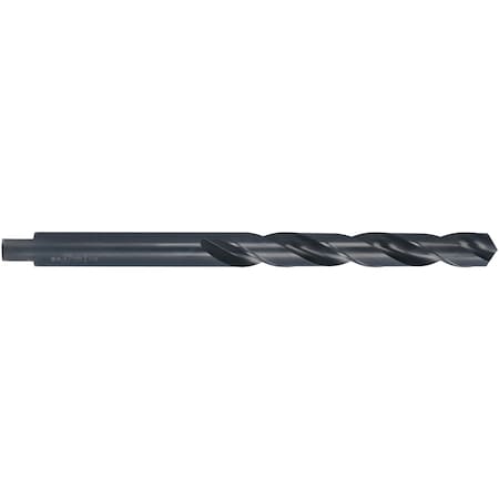 118 Degree Automotive Tanged Shank Style Taper Length Drill Chicago-Latrobe 255AN Steam Oxide HSS 5/16