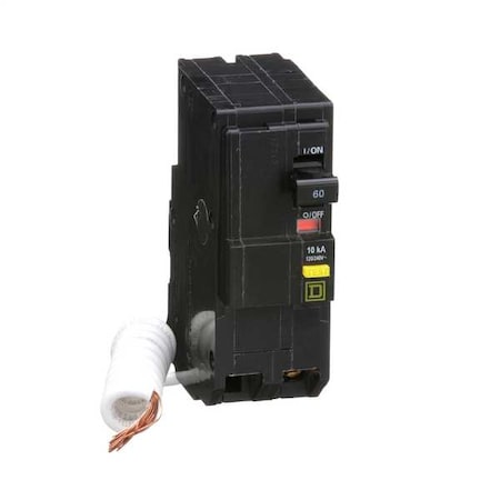 Miniature Circuit Breaker, QO Series, 60A, 2 Pole, 120/240V AC, 10kA at 120/240V AC, A Curve