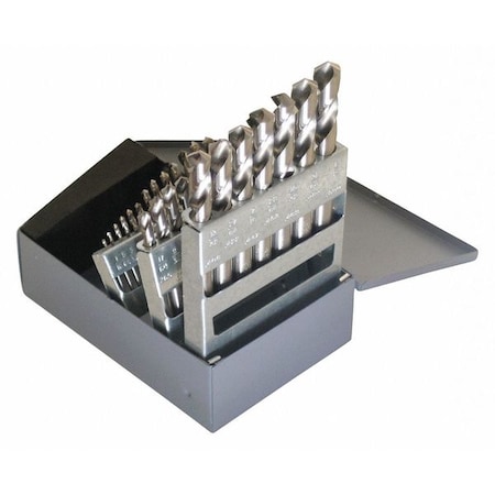29PC 118 Degree General-Purpose Screw Machine Lgth Dril Set Cleveland 2120 Bright HSS RHS/RHC 1/16-1/2