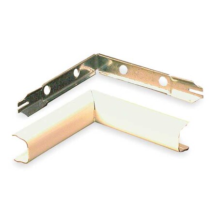 Internal Elbow Raceway, 500 Series, 1 Channel, 3/4 in W, 0.53 in H, 3-1/4 in L, Ivory