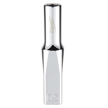 1/4 in. Drive 5.5mm Metric 6-Point Deep Socket with FOUR FLAT Sides