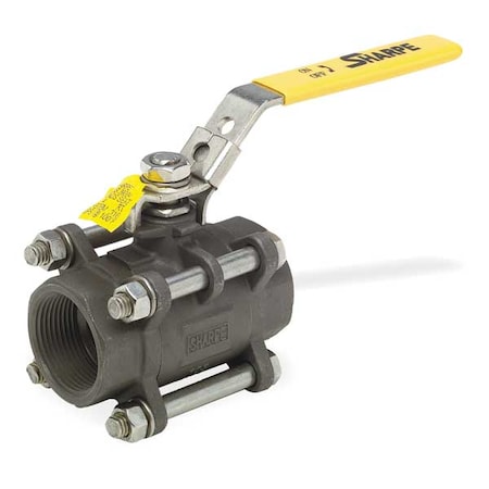 1" FNPT Carbon Steel Ball Valve Inline