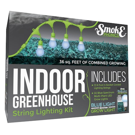 SmokePhonics 4-Socket Corded LED Grow Li