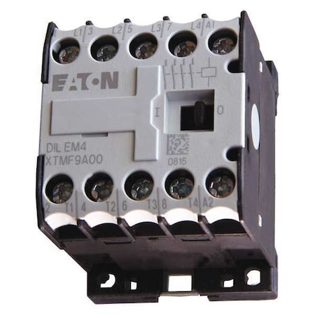 IEC Miniature Magnetic Contactor, No Auxiliary Contacts, 120V AC, 4 P, Non-Reversing, Screw