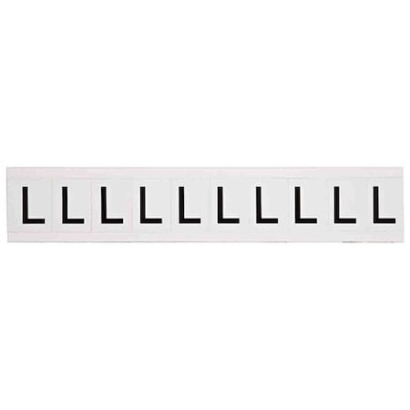 Letter Label,Character L,Vinyl,1-1/2 in.,PK10
