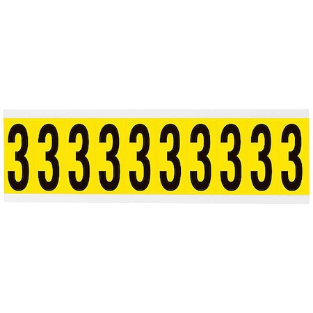 Number Label,1-15/16in.H Character,Vinyl