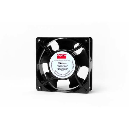 Standard Square Axial Fan, 230V AC, Aluminum, 4 11/16 in W.
