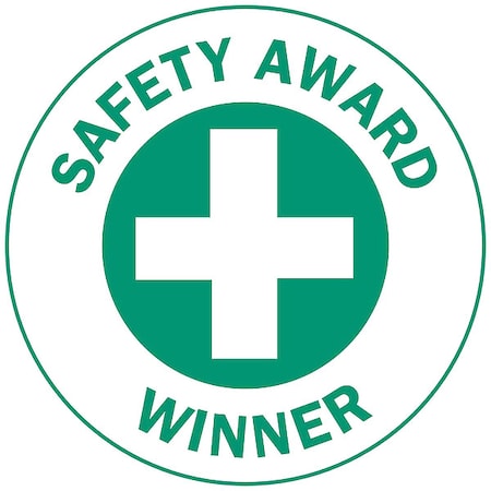 Hard Hat Emblem Labl,2in. dia.,Vinyl,PK4, 49555