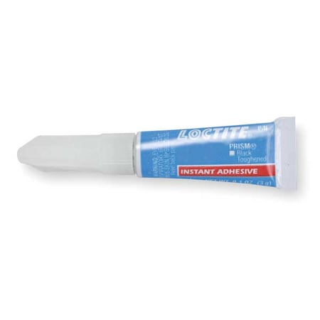 Instant Adhesive, 410 Series, Black, 0.1 oz, Tube