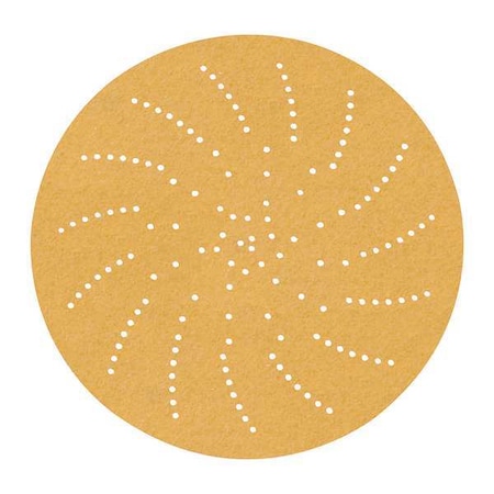 Hook-and-Loop Sanding Disc, 3" Dia, Multi-Hole, Aluminum Oxide, P220 Grit, Open Coat Type, 216U