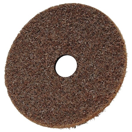 Hook-and-Loop Surface Conditioning Disc, 5" Dia, Center Hole, Aluminum Oxide, 60 Grit, SC-DH