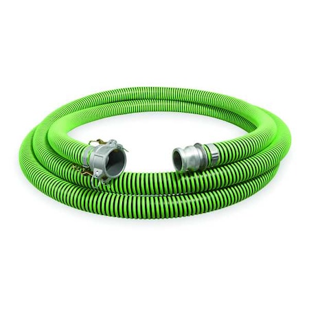 1-1/2" ID x 25 ft Discharge & Suction Hose BK/GN
