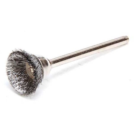 Miniature Cup Brush,Crimped Wire,5/8"dia