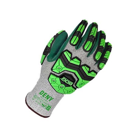 Cut-Resistant Impact Gloves, Cut Level A6 ,Dipped ,Nitrile ,Sandy ,M 1 PR