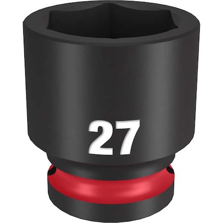 27mm SHOCKWAVE Impact Duty 1/2 in. Drive Standard 6 Point Impact Socket