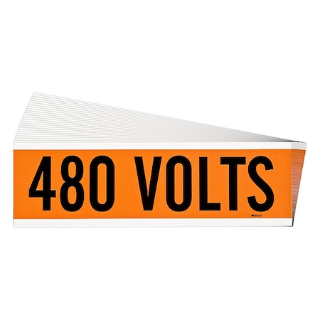 Conduit and Voltage Sign and Labels,PK25