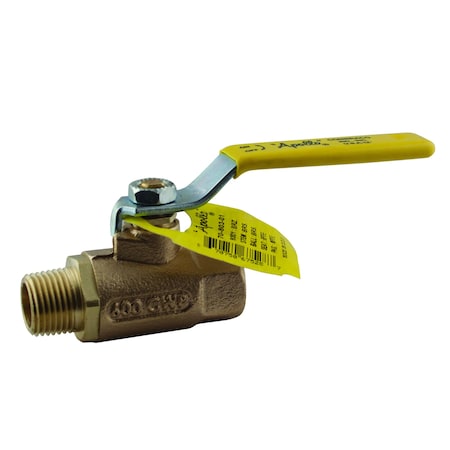 1-1/4" FNPT x MNPT Bronze Ball Valve Inline
