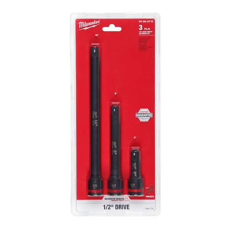 3 pc. SHOCKWAVE Impact Duty 1/2 in. Drive Extension Set