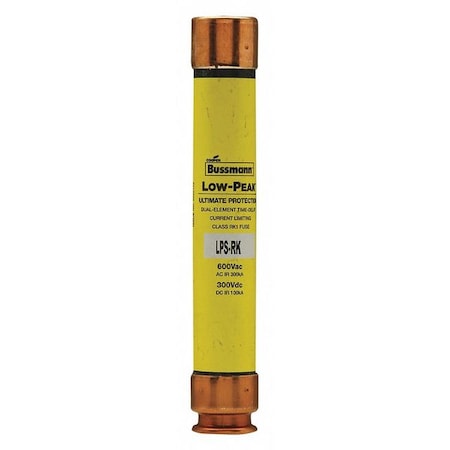 UL Class Fuse, RK1 Class, Time-Delay, 12A, 600V AC, Non-Indicating