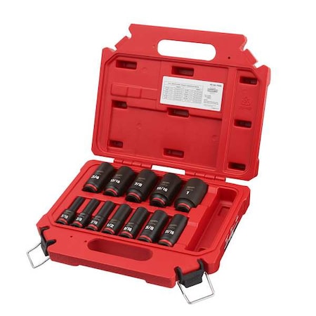 12 pc. SHOCKWAVE Impact Duty 3/8 in. Drive SAE Deep Well 6 Point Socket Set