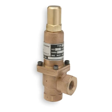 Pressure Relief Valve,1 In,50 psi,Bronze