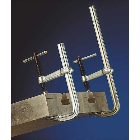 8 in Bar Clamp, Steel Handle and 2 1/4 in Throat Depth