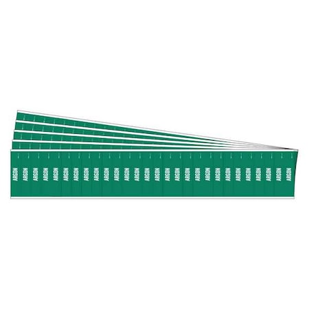 Pipe Marker, Adhesive, White, Argon, PK5, 91901-PK
