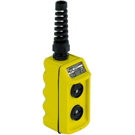Pendant Push Button Station,2NO/2NC,Yell